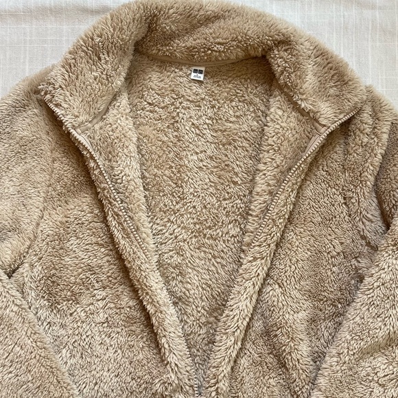 Uniqlo Teddy Zip Up Jacket Size Large - Picture 3 of 6